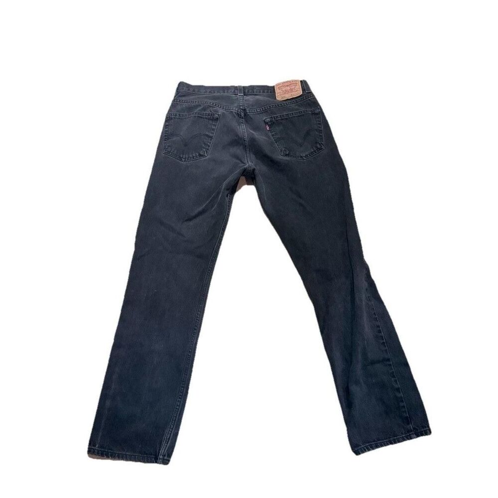 Levi-s Men's 505 Navy Jeans 33x32 - Picture 2 of 5